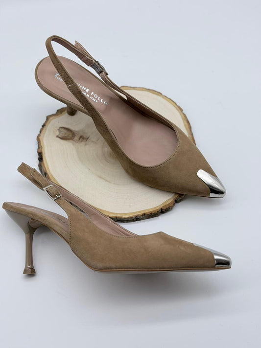 Slingback Divine Follie in Camoscio