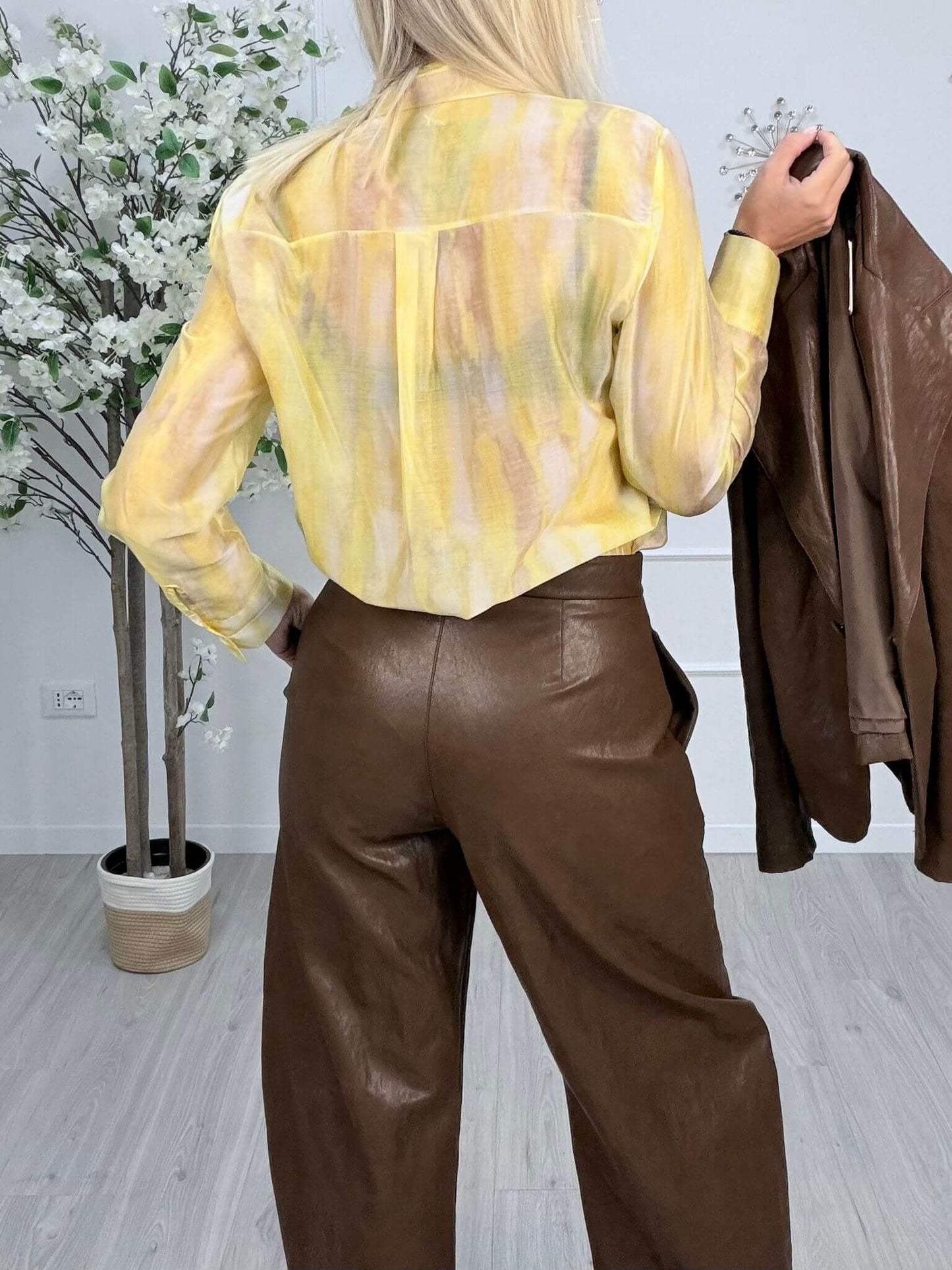 Vicolo Pantalone Ecopelle Donna Balloon Chic