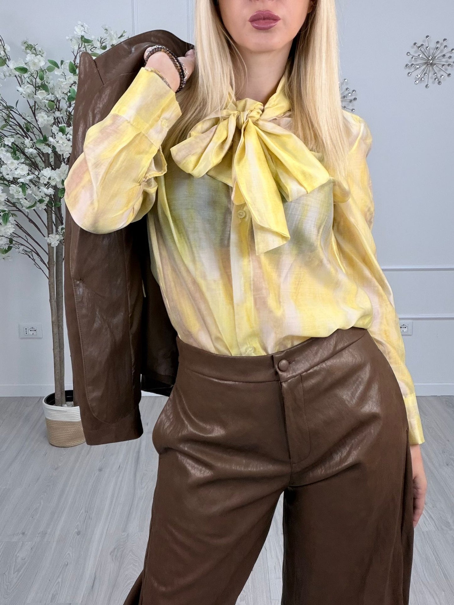 Camicia Fiocco Giallo -HaveOne