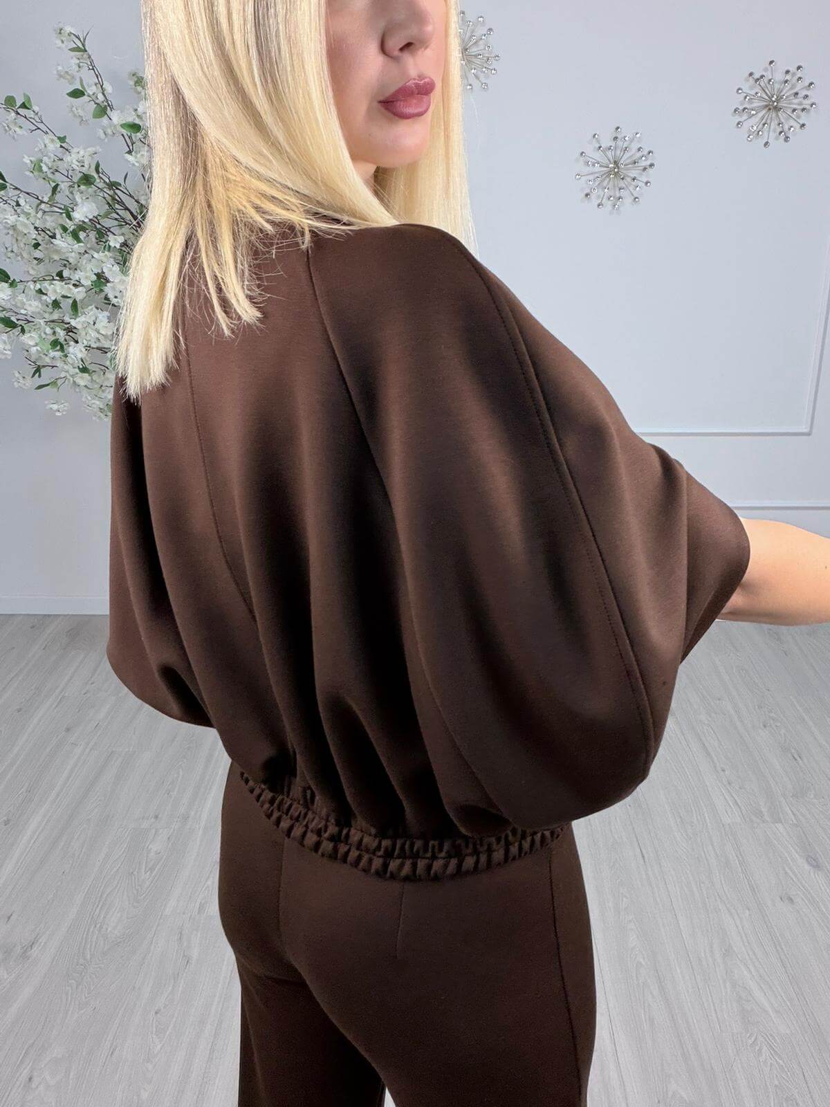 Haveone Giacca Bomber Donna Marrone