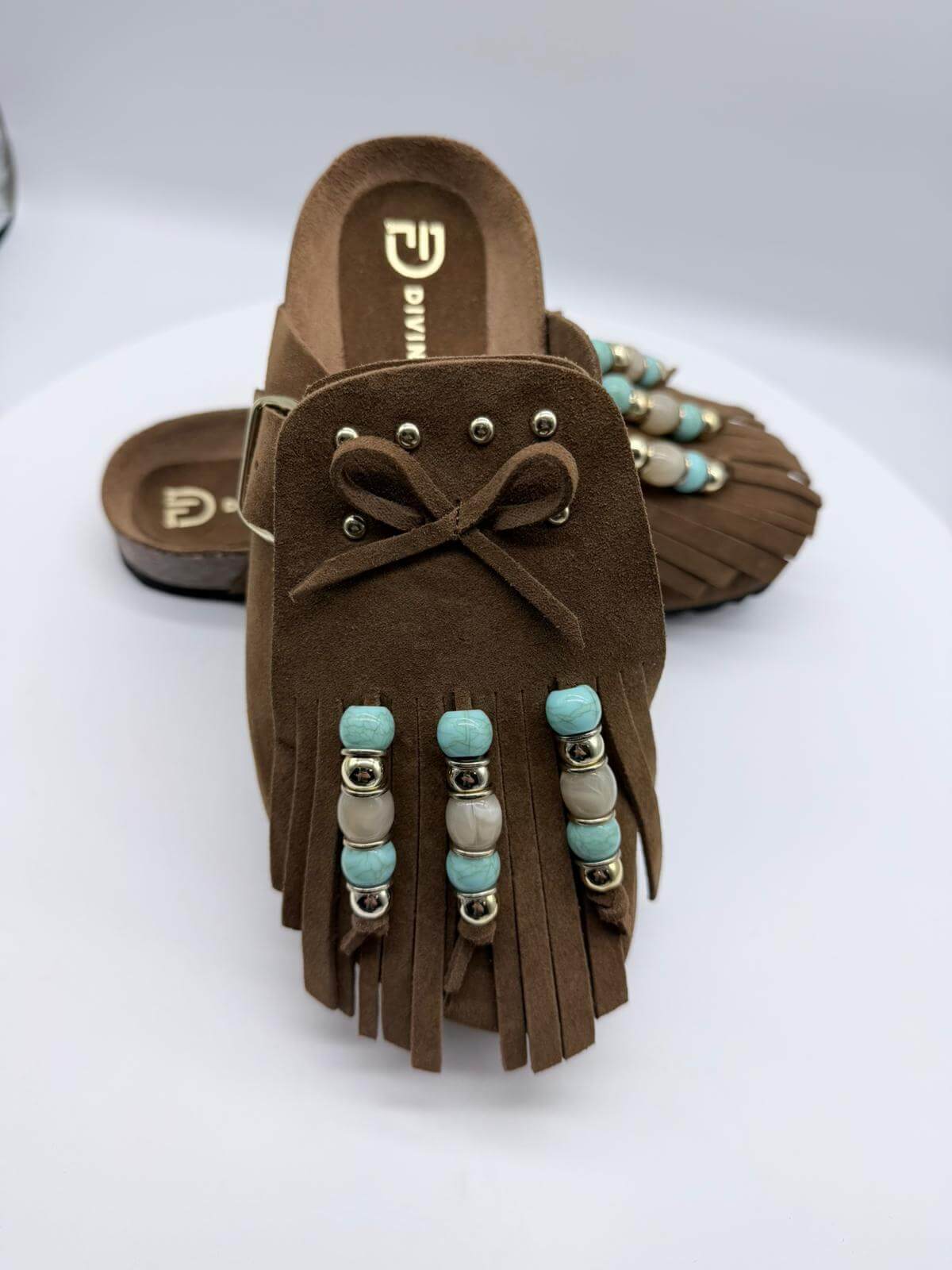 Divine Follie Sabot Donna Cuoio Boho-Chic