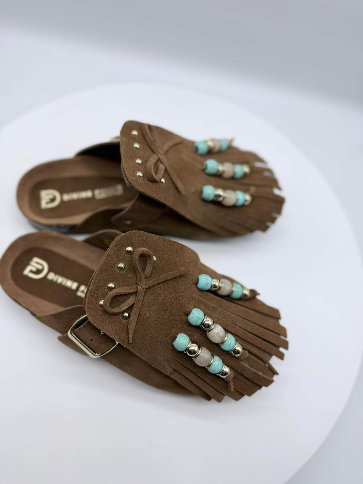 Divine Follie Sabot Donna Cuoio Boho-Chic