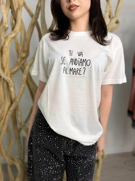 Susy Mix T-shirt Con Scritta