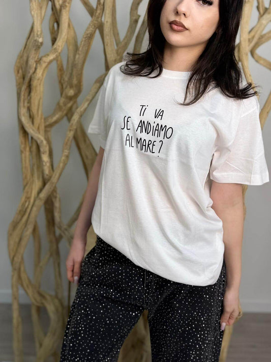 Susy Mix T-shirt Con Scritta