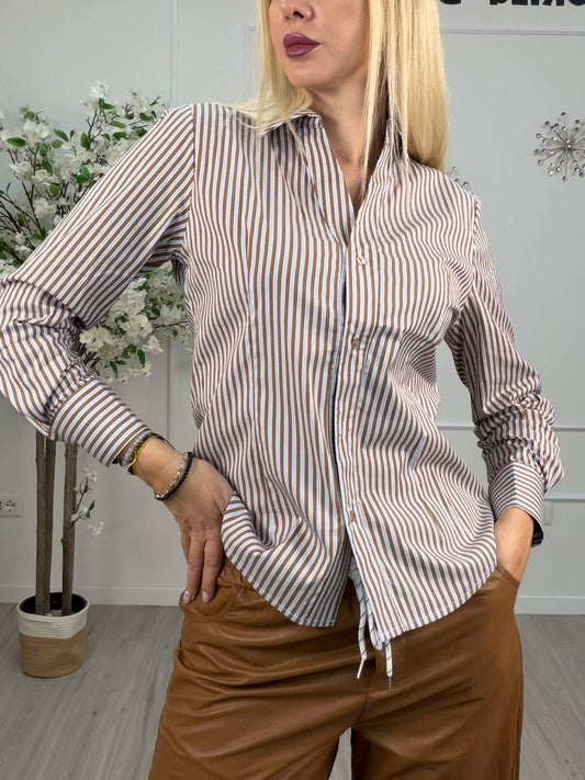 Susy Mix Camicia Donna Rigata Tricolore