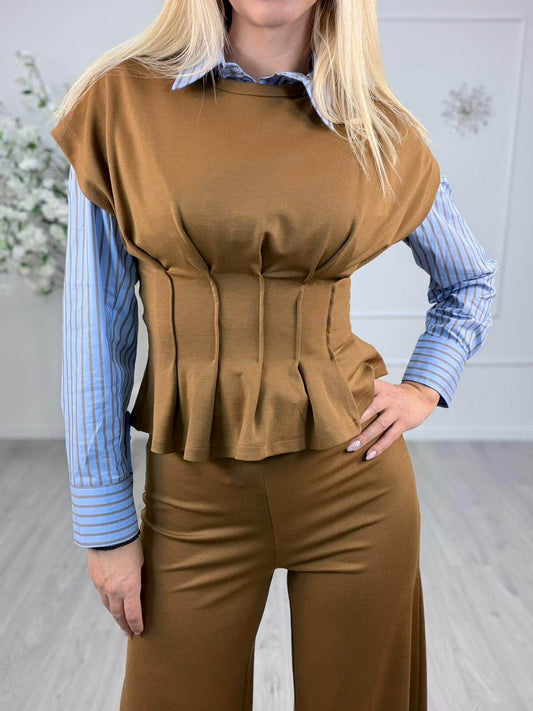 Haveone Maglia Donna Aletta Tabacco