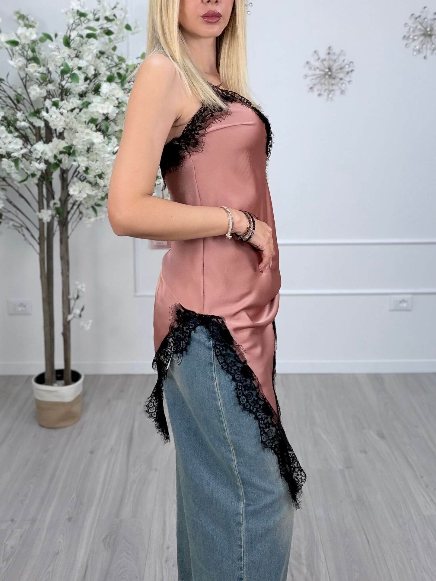 Susy Mix Top Donna Rosa Cipria