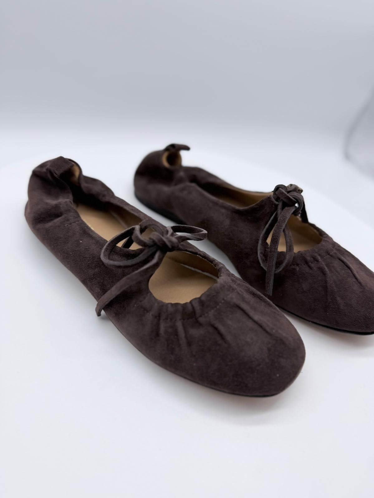 Divine Follie Ballerine Donna Camoscio Cioccolato