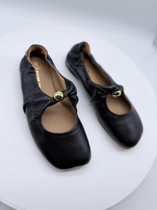 Divine Follie Ballerina Donna Nappa con Dettaglio Metallico