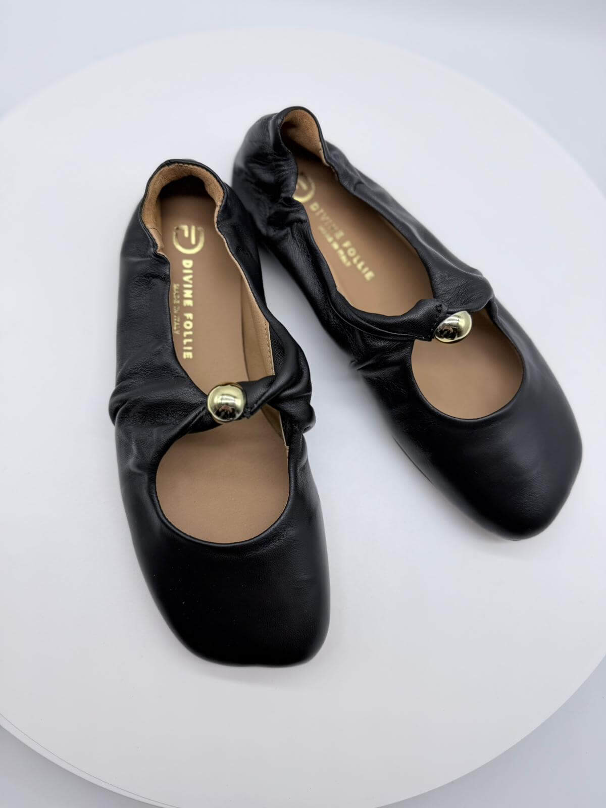 Divine Follie Ballerina Donna Nappa con Dettaglio Metallico