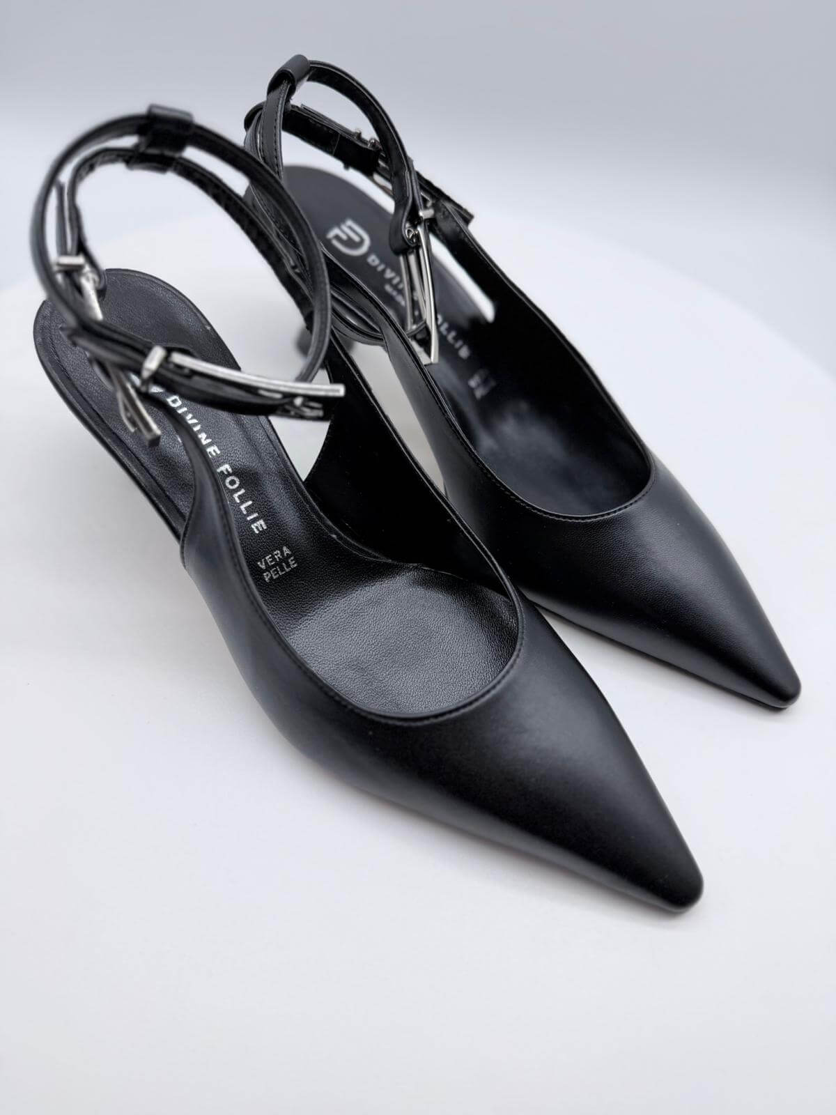Divine Follie Slingback Donna Elegante Nero
