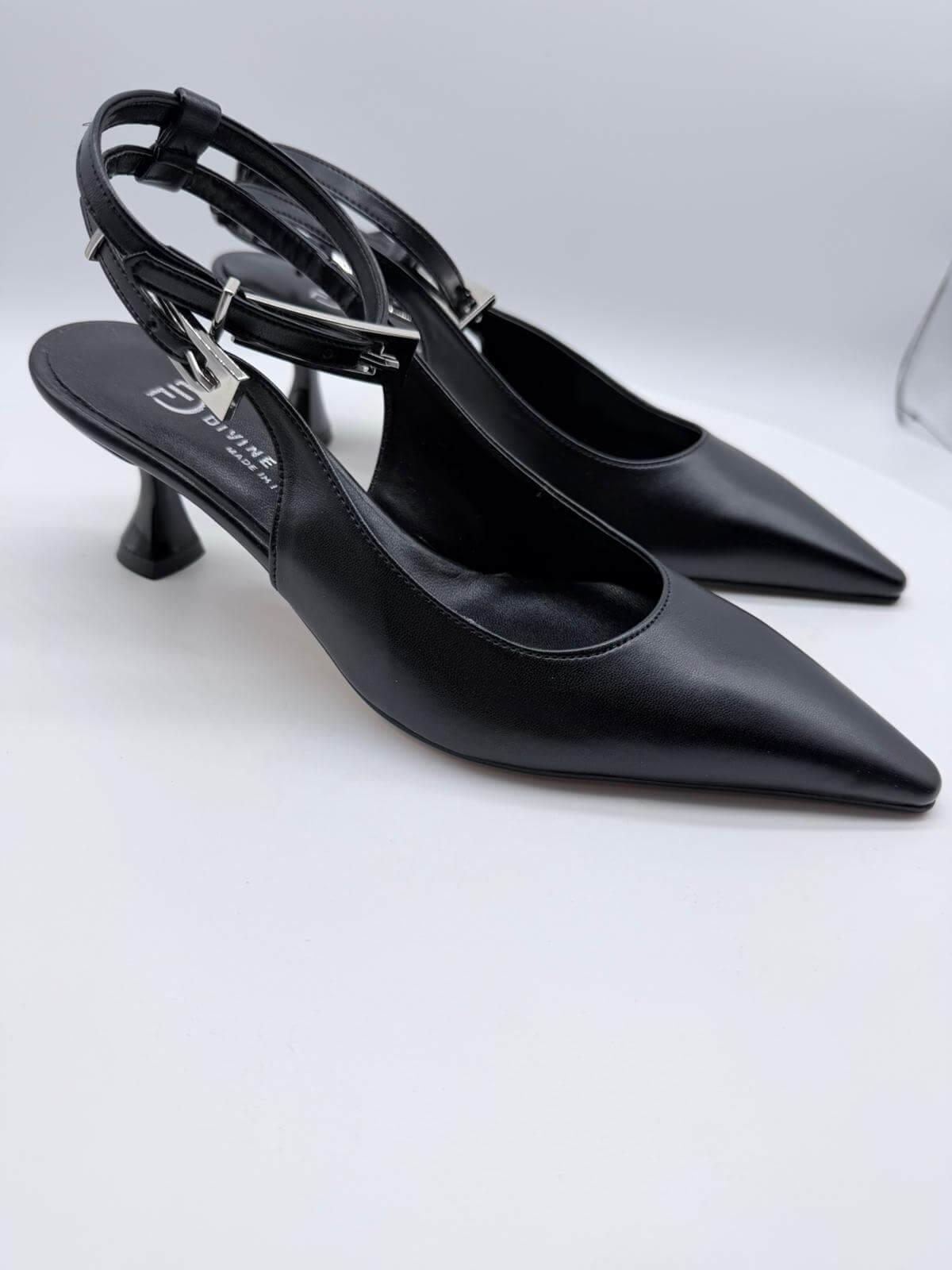 Divine Follie Slingback Donna Elegante Nero