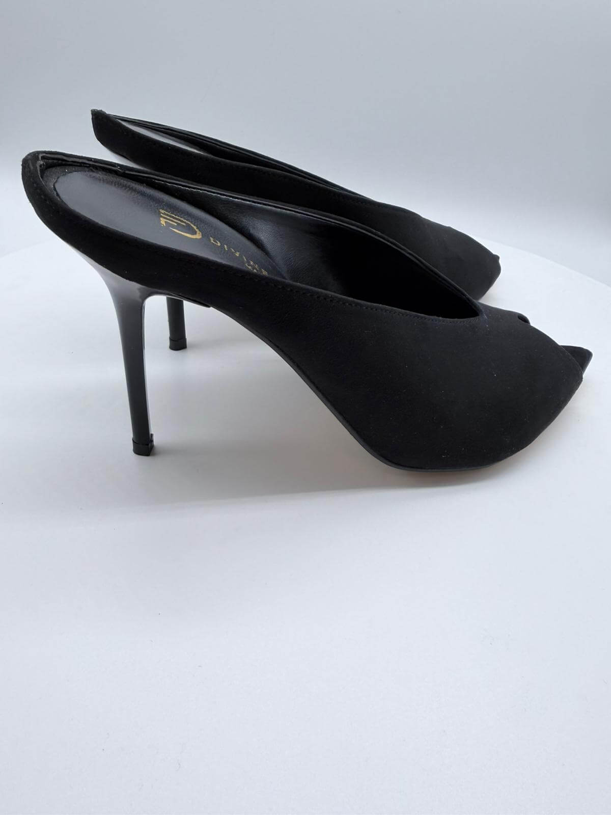 Divine Follie Mule Donna Camoscio Nero