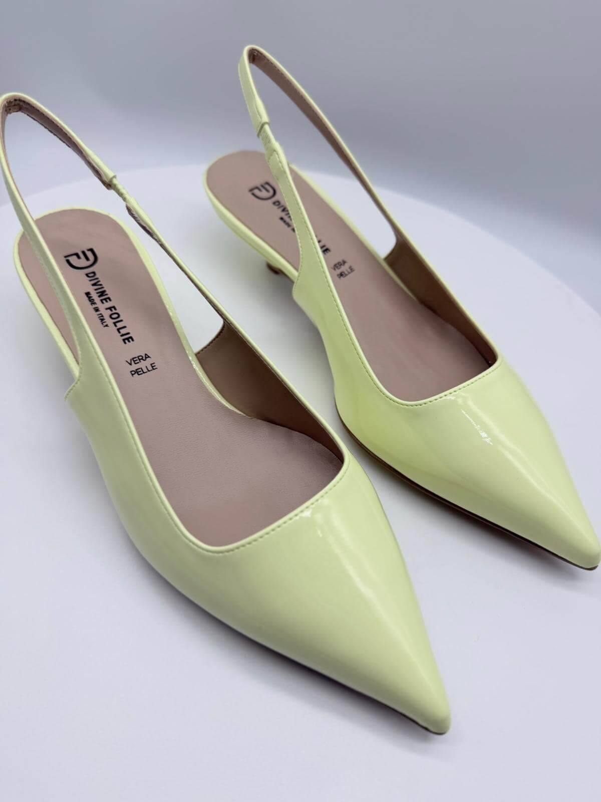 Divine Follie Slingback Donna Vernice Gialla