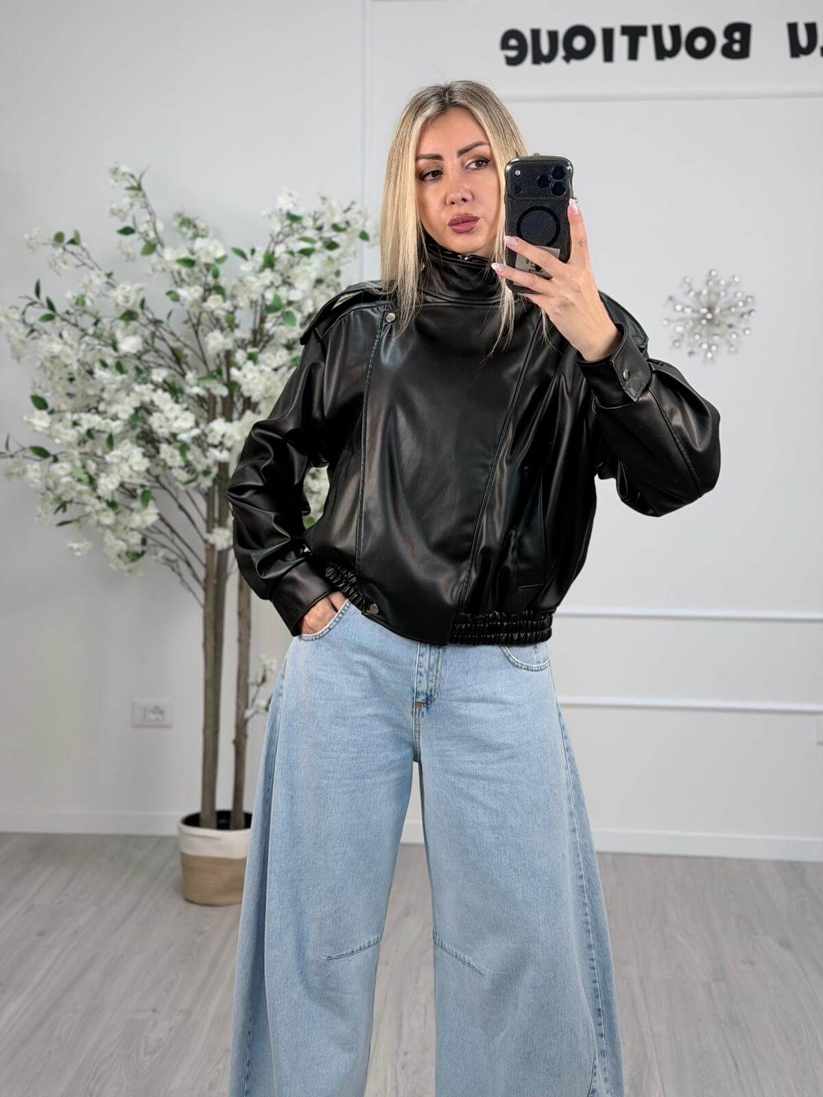 Vicolo Bomber Donna Ecopelle Moderno