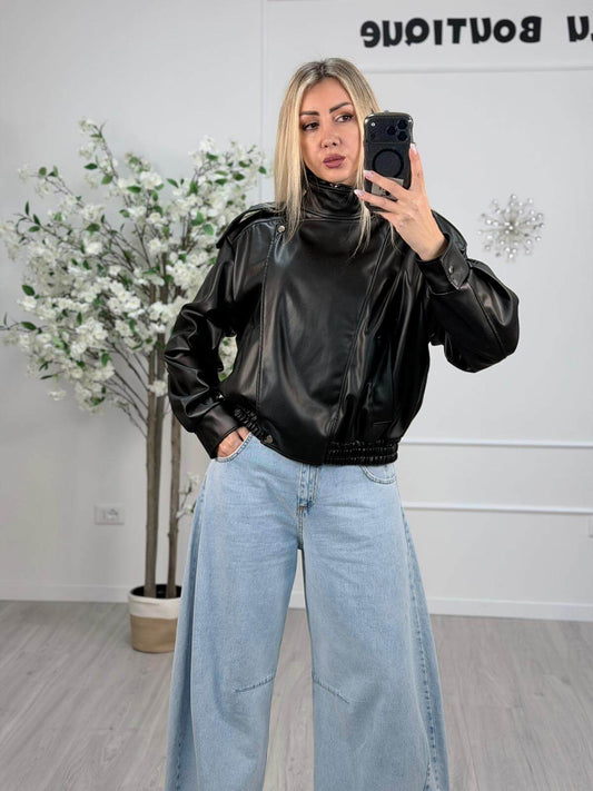 Vicolo Bomber Donna Ecopelle Moderno