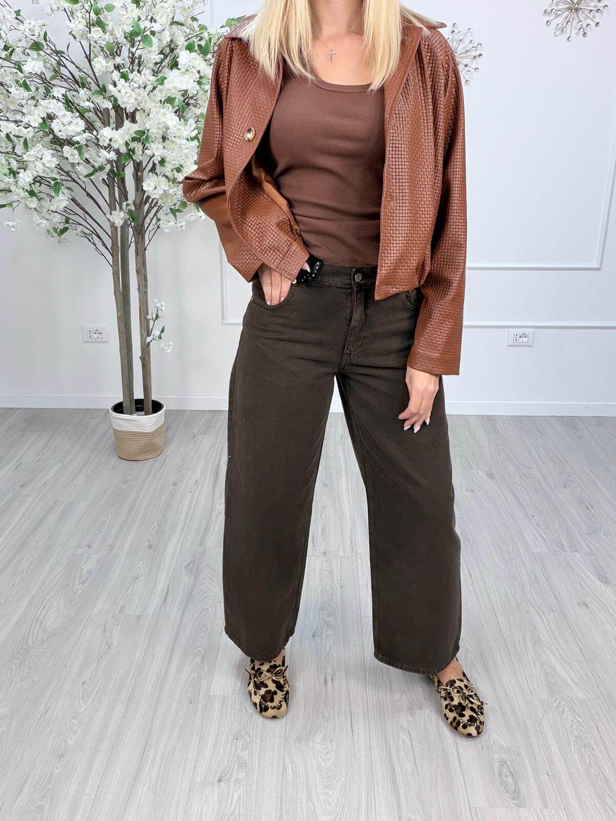 Haveone Pantalone Bella Fit Donna Bella Marrone