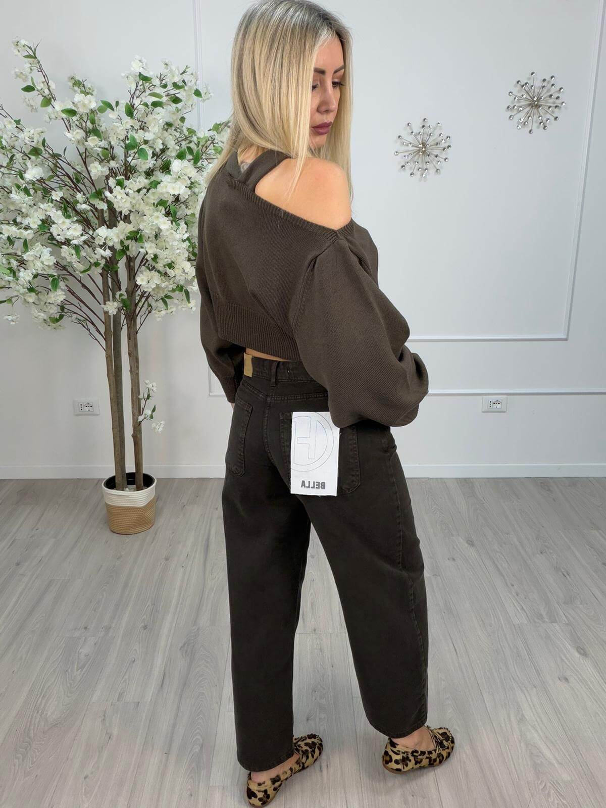 Haveone Pantalone Bella Fit Donna Bella Marrone