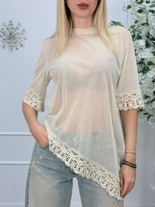 Haveone T-shirt Over Donna Burro