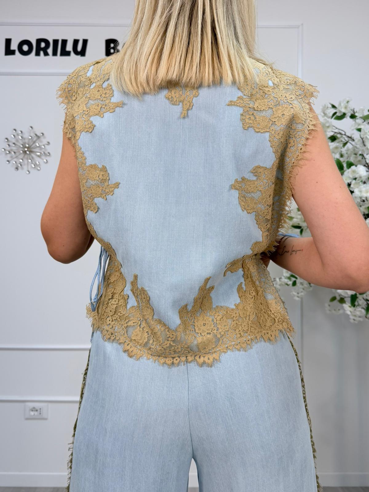 Philia Loft Gilet Donna Denim