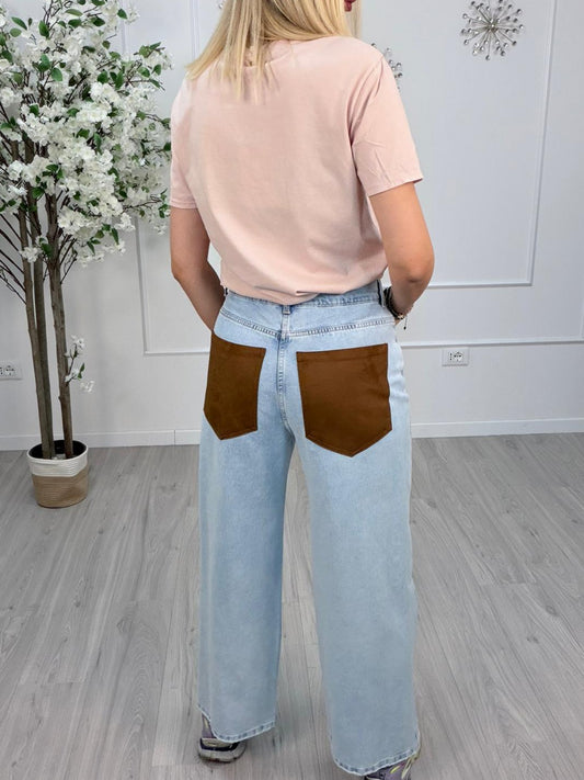 Jeans Slouchy Tasche in Eco Dainetto - Tensione In