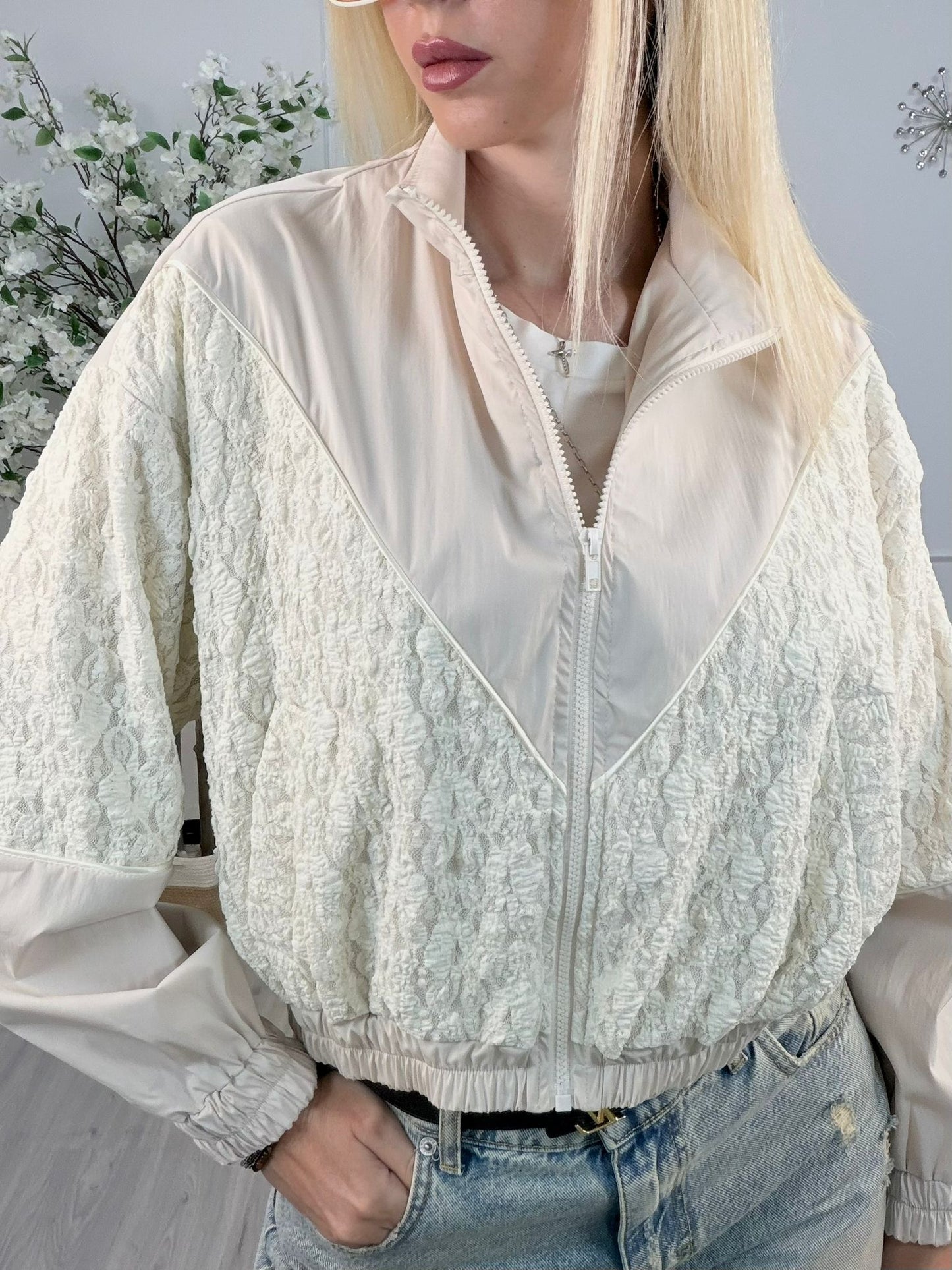 Bomber Sport-Chic con Pizzo – Haveone