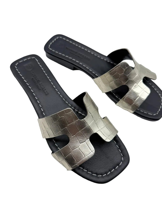 Divine Follie - Flat Gold: Chic in Stampa Cocco