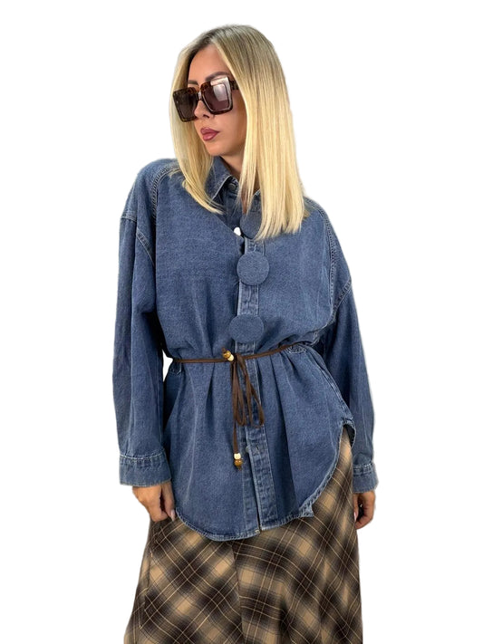 Abito Camicia Denim Stone Wash Susy Mix