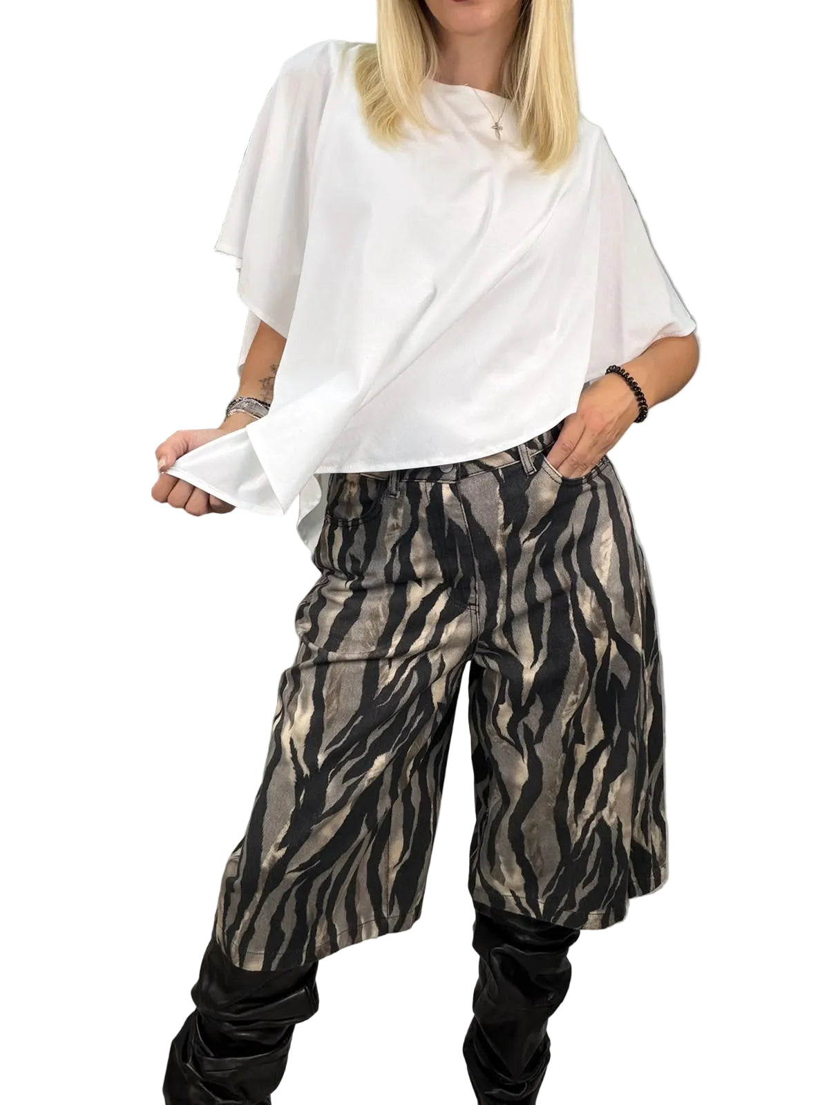 Bermuda in Denim Zebra – Haveone