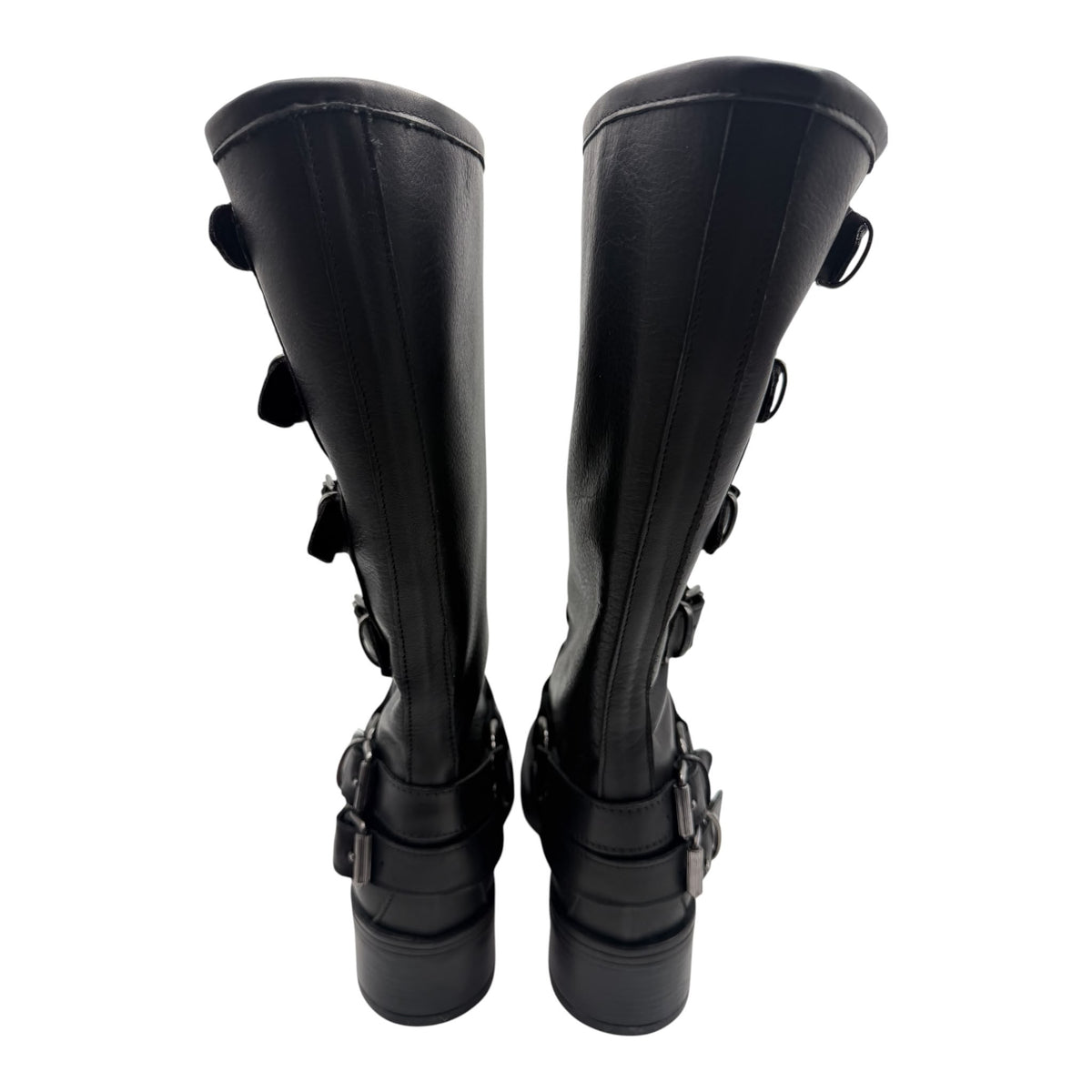 Stivale Biker con Fibbie Divine Follie – Nero
