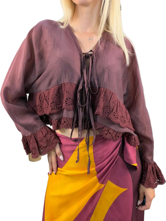 Blusa Over "India" Haveone – Bordeaux