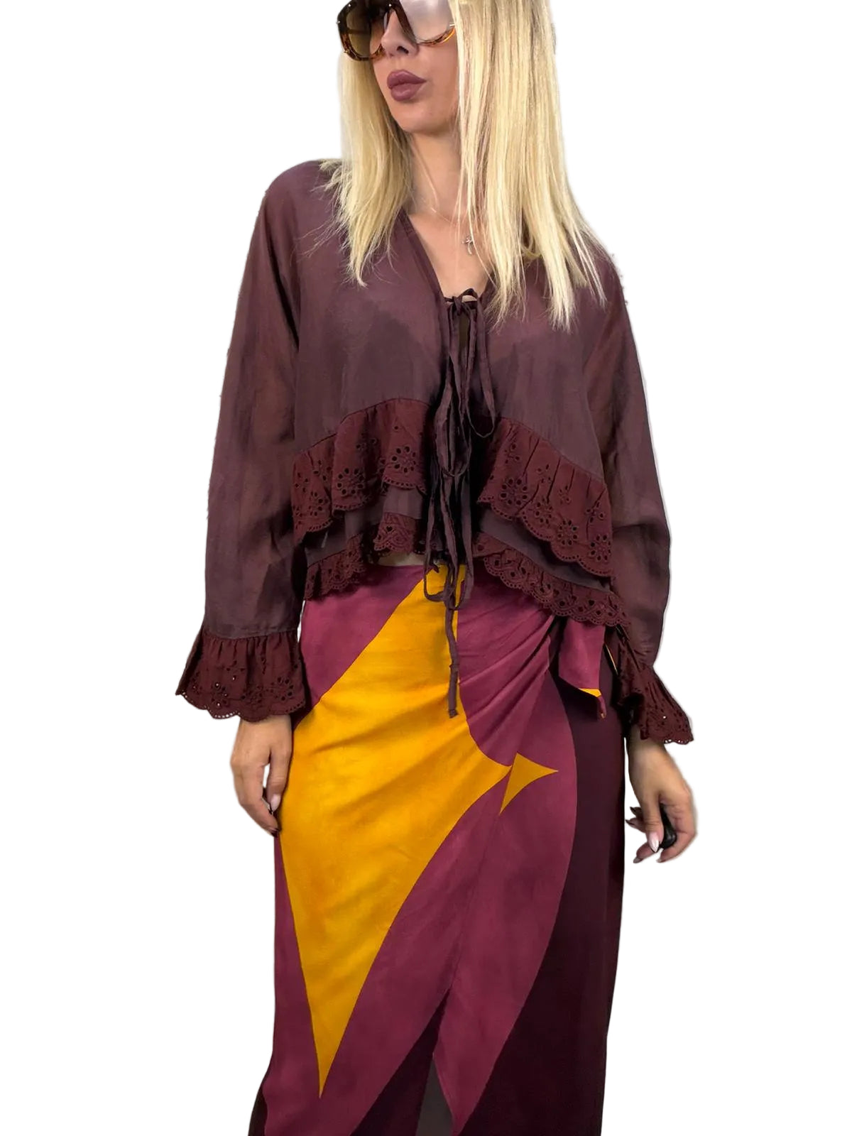 Blusa Over "India" Haveone – Bordeaux