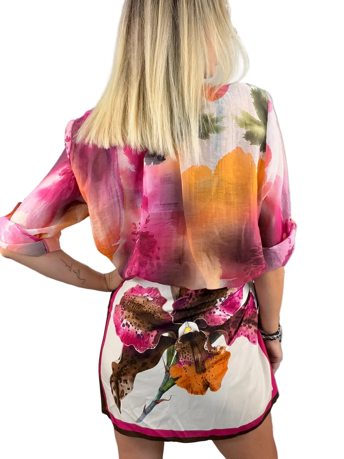Camicia Orchidea fucsia in lyocell - HaveOne