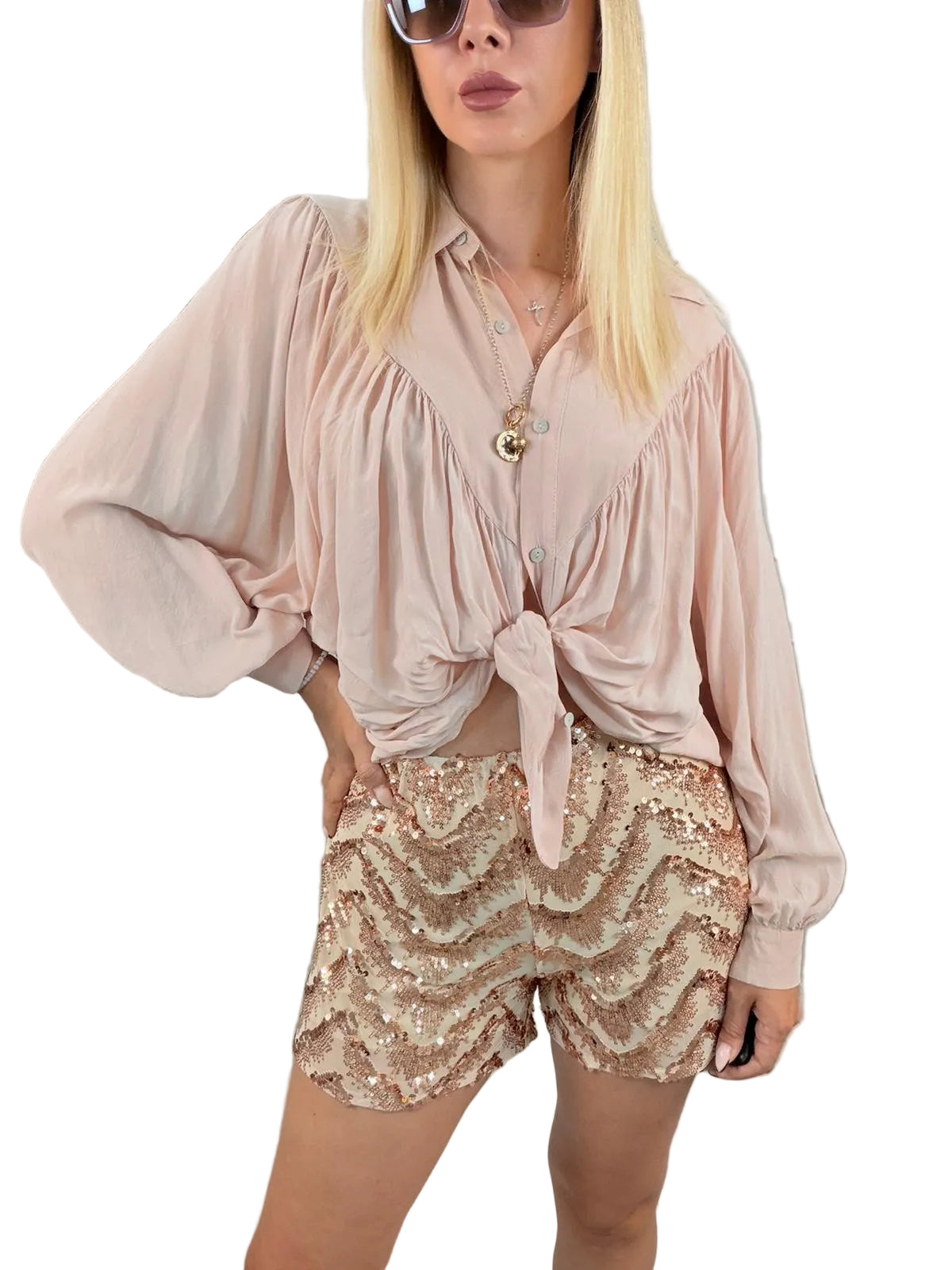 Camicia Rosa Cipria Susy Mix