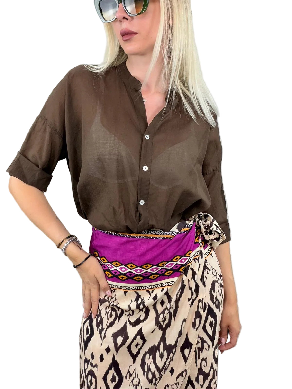 Camicia Voile Cotone Brunette - HaveOne