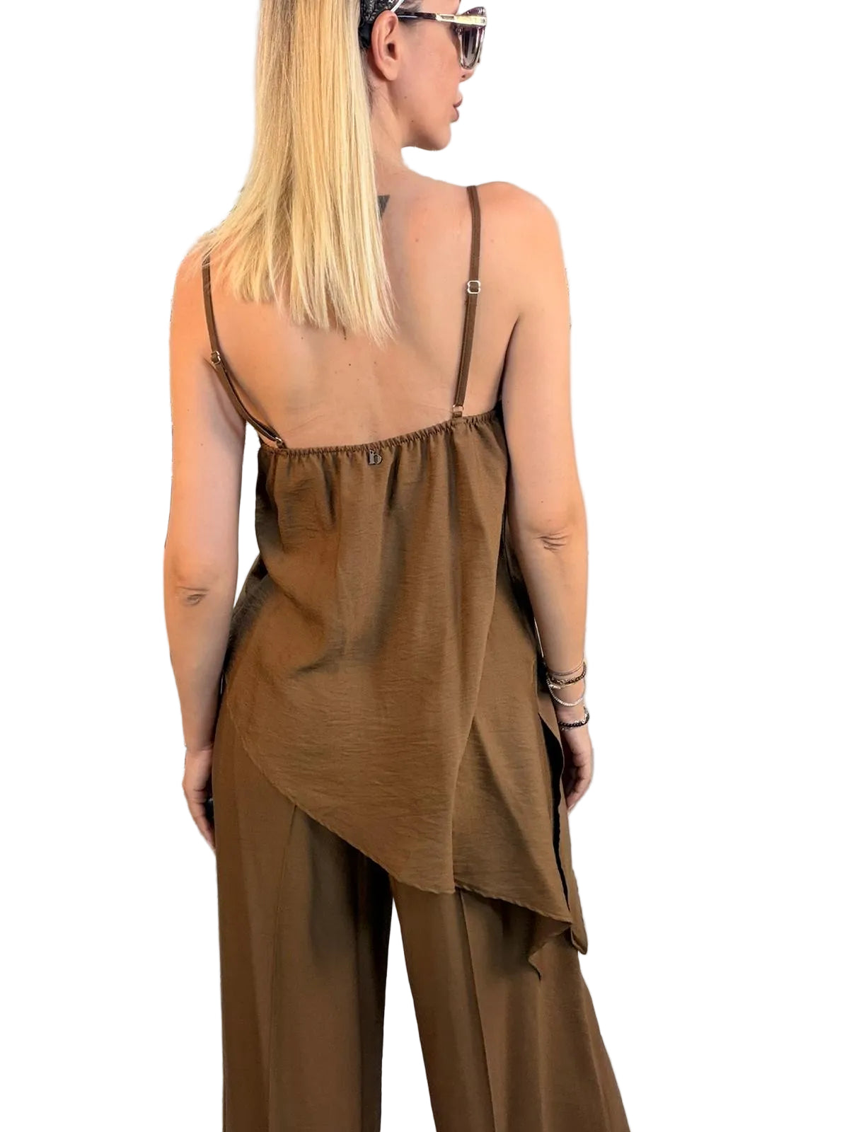 DIXIE - COMPLETO CON CANOTTA ASIMMETRICA E PANTALONE