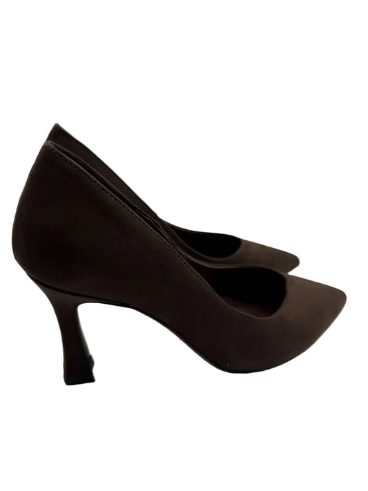 Dècollète scamosciato marrone-Divine Follie