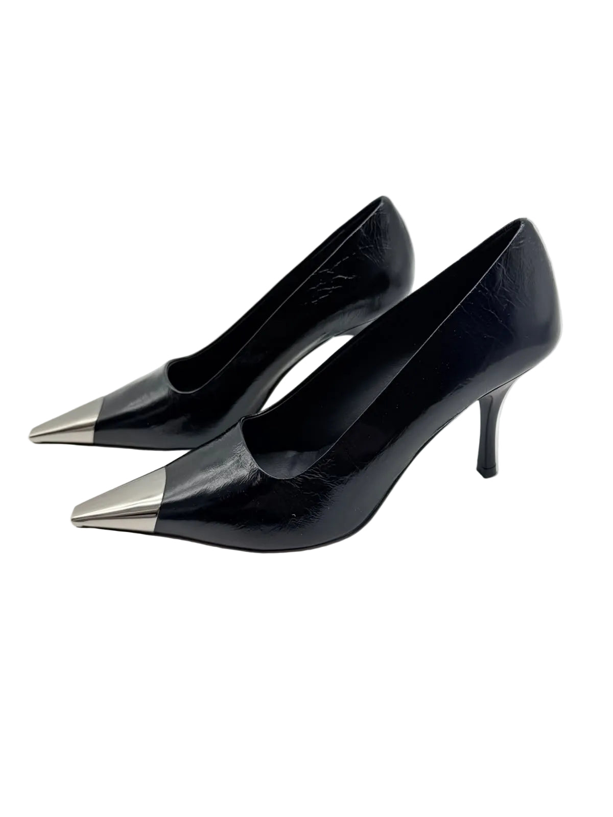 Décolleté Yuna Nero con Punta Metallizzata – Divine Follie