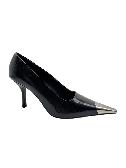 Décolleté Yuna Nero con Punta Metallizzata – Divine Follie
