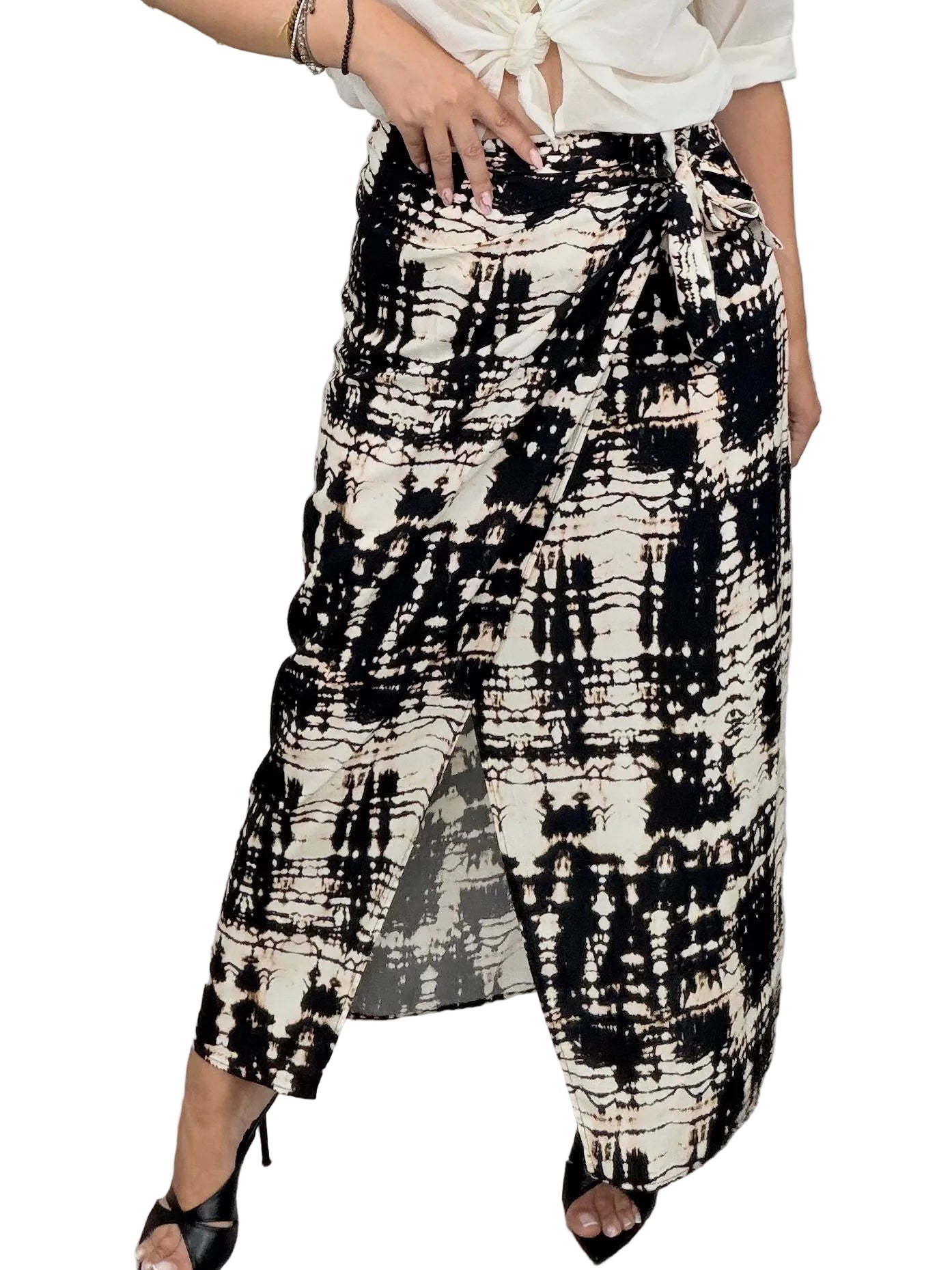 Gonna pareo lunga fantasia tie-dye astratta - HaveOne