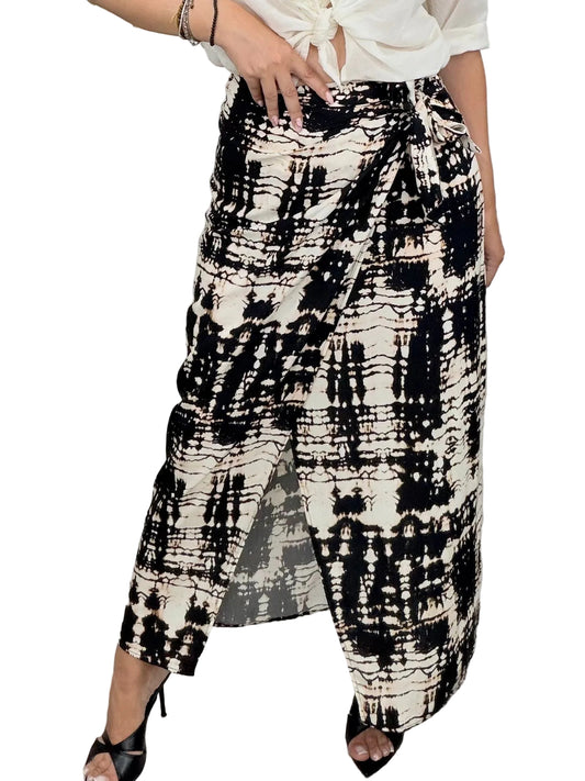 Gonna pareo lunga fantasia tie-dye astratta - HaveOne