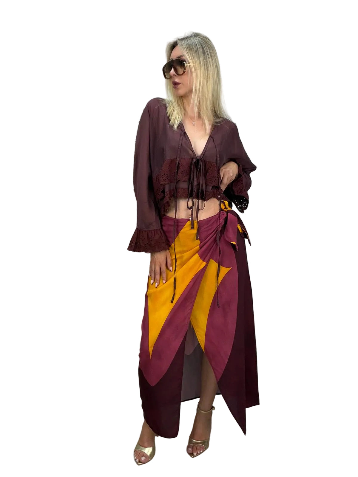 Blusa Over "India" Haveone – Bordeaux