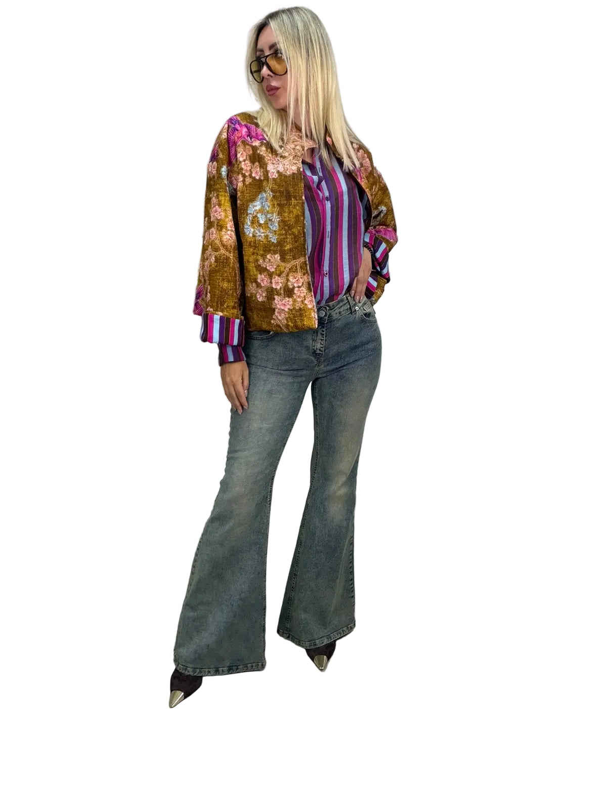 HaveOne - Jeans Elasticizzato Modello Ele A Zampa