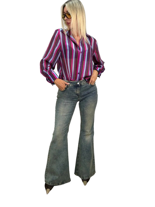HaveOne - Jeans Elasticizzato Modello Ele A Zampa