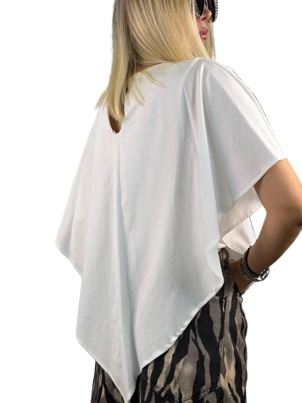Haveone - Maglia Asimmetrica Panna