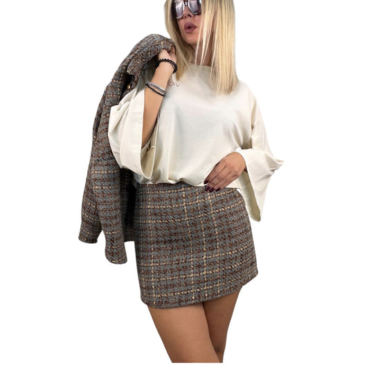 Minigonna in tweed Haveone