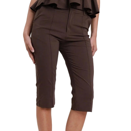 Pantalone Capri Susy Mix - Marrone