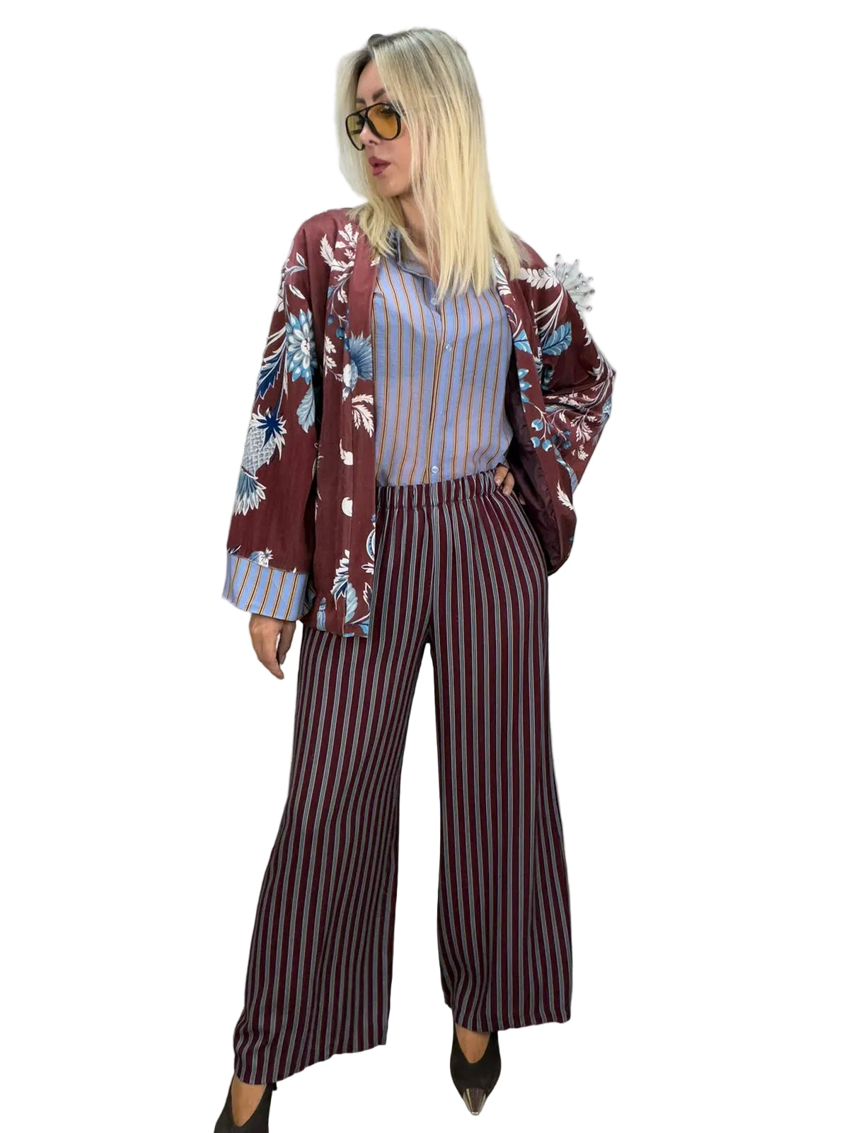 Pantalone Nomad righe bordeaux HaveOne