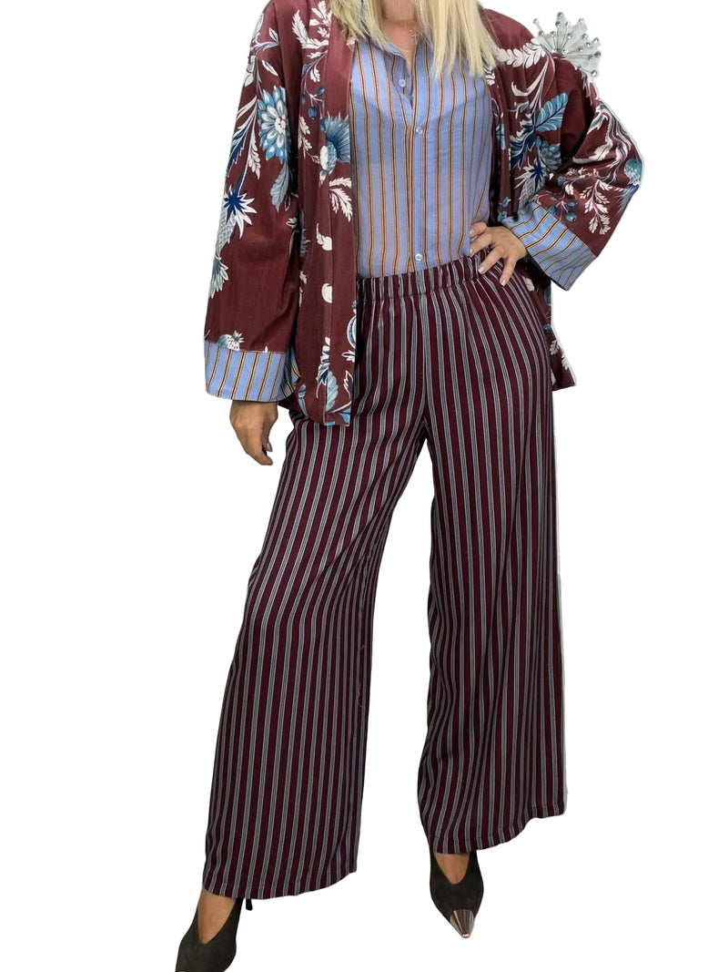 Pantalone Nomad righe bordeaux HaveOne
