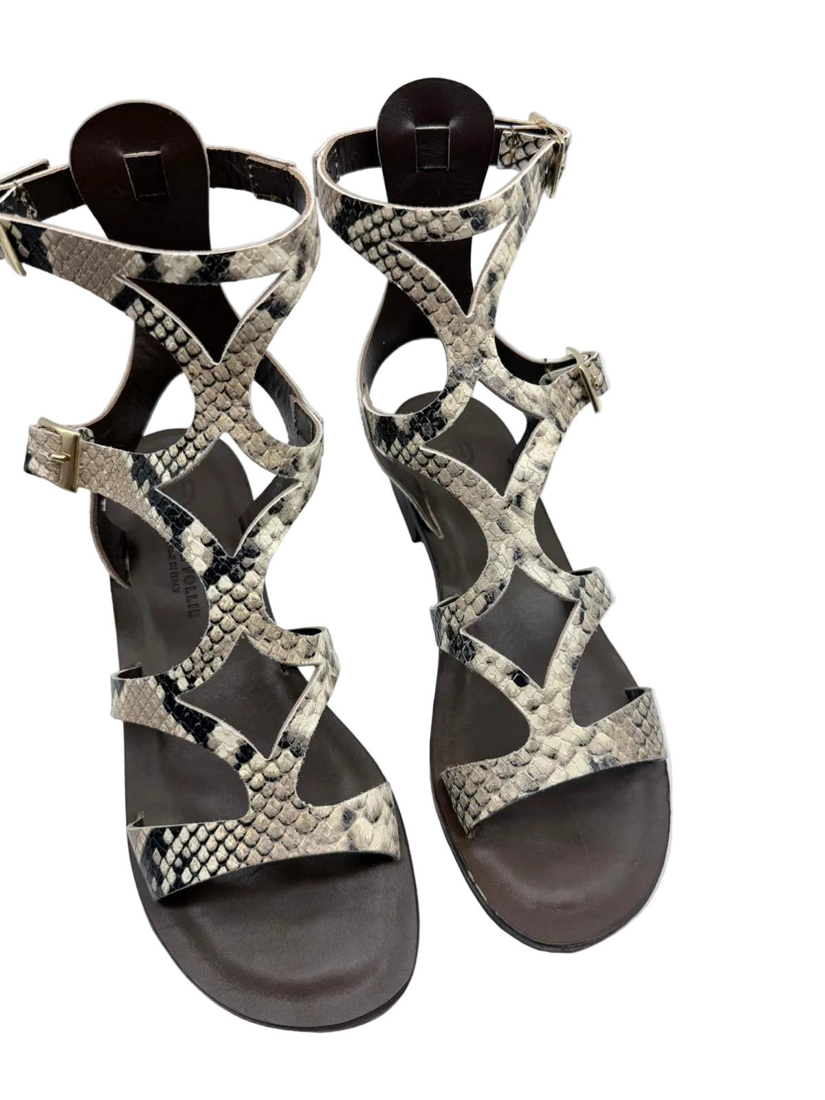 Sandali Divine Follie - Pitone Nocciola